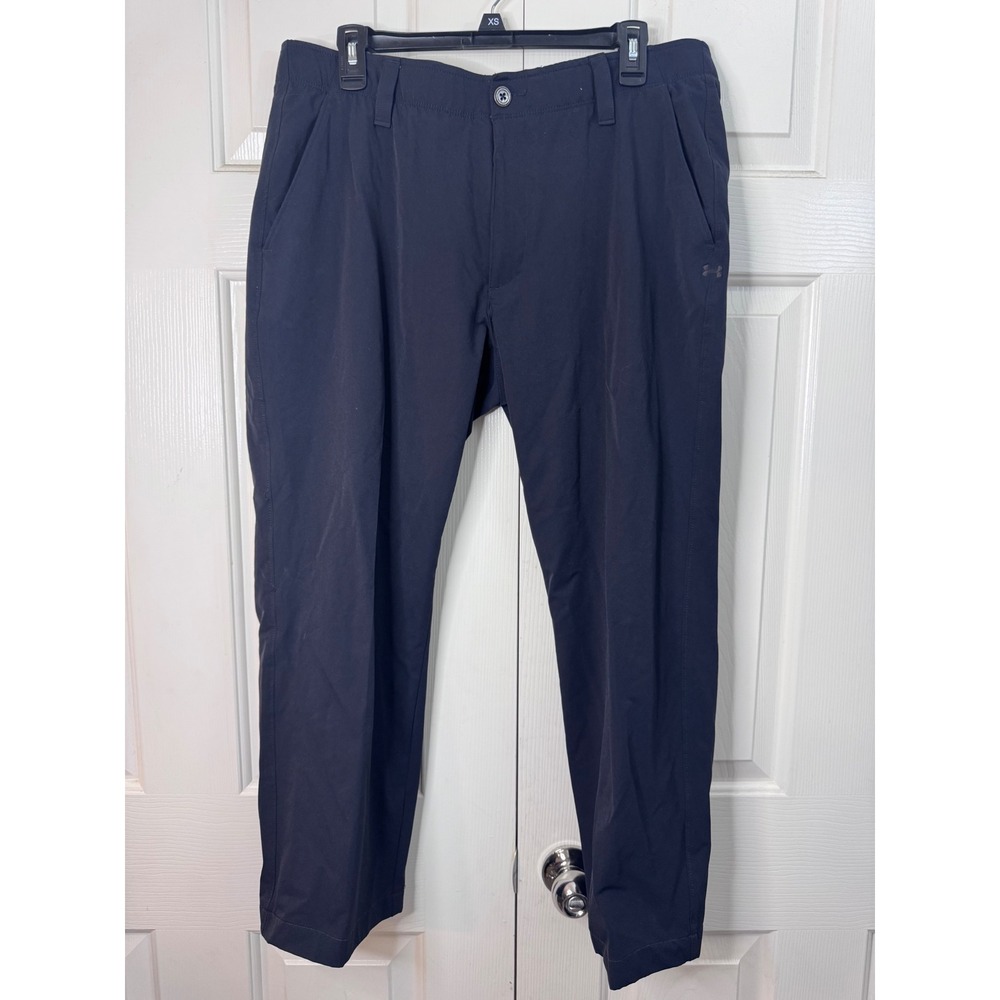 Under Armour Mens‎ Golf Pants Size 36x32 Black Performance Athletic
